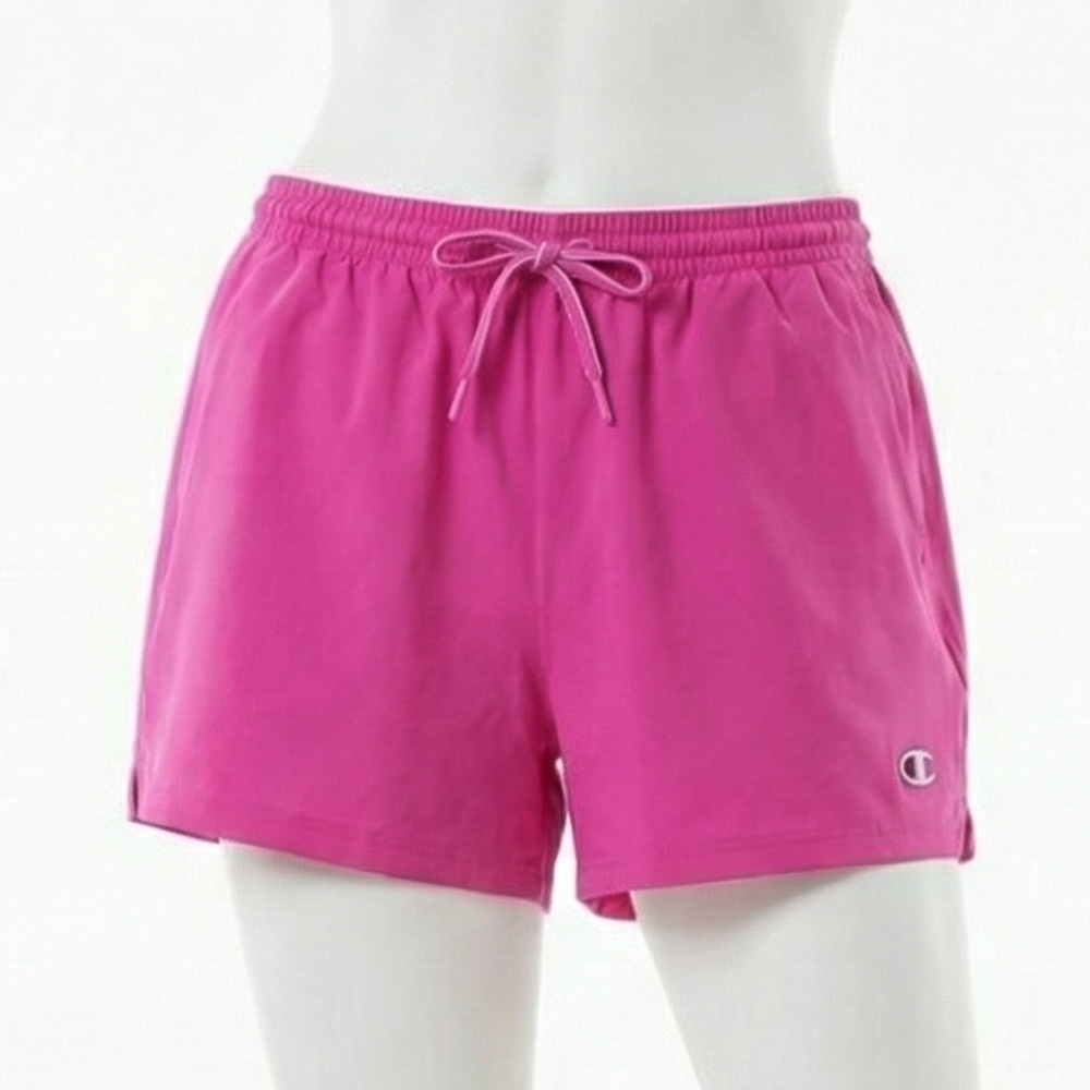 Champion Womens Pink Magenta Athletic Shorts Elastic Waist Drawstring 2XL NWT